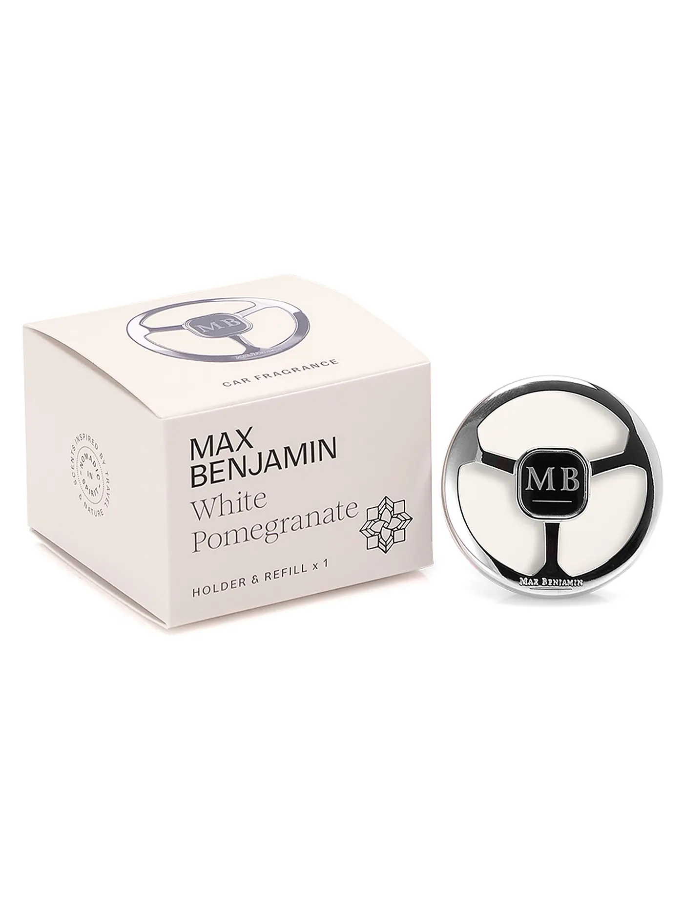MAX BENJAMIN | Auto Duft CLASSIC COLLECTION Pink Pepper | weiss